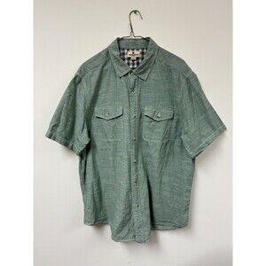 Woolrich 100% Cotton Green‎ Mens Button Up XL Shirt